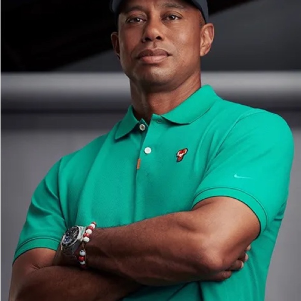 Tiger Woods Men's Green Polo